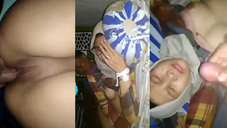 Crot Di Muka Jilbab Malu-malu, Ngentot Pacar Sampe Muncrat.
