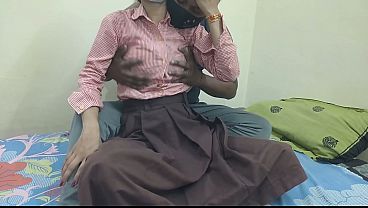 Cewek Kuliahan India Digebukin Kontol Pacar Di Kamar, Crot Dalem.