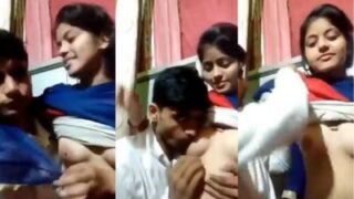 Mesum Banget, Sepupu Cewek Sendiri Diemut Teteknya Yang Montok Di Video Mms